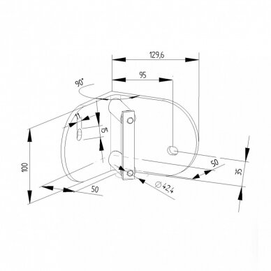 Kampinis statramstis H-1130mm 5