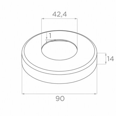 Turėklo statramstis H-960mm (dešininis) 4