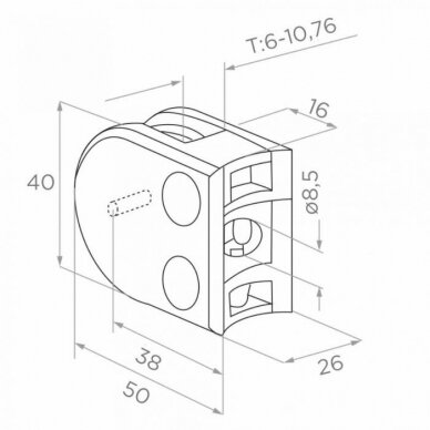 Kampinis statramstis H-1130mm 4