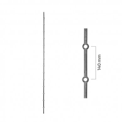 Perforuotas strypas Fi 14/L2000