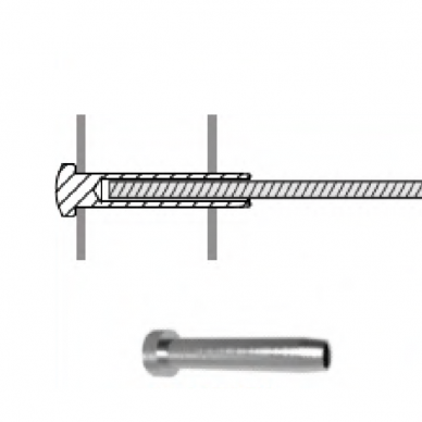 Presuojamas troso laikiklis 4mm 2