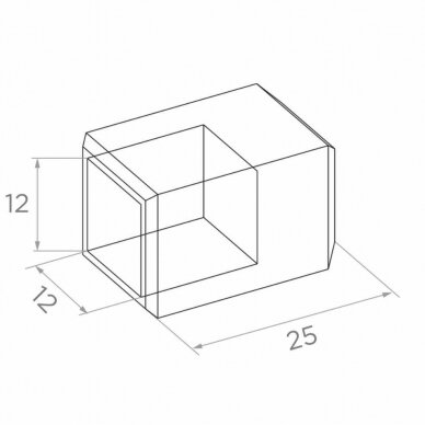 Profilio aklė D12×12 1