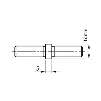 Sujungimo mova vamzdžiui 12×1.5mm 1