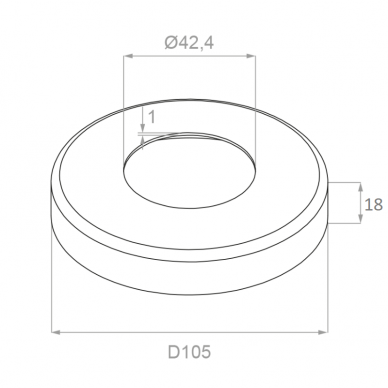 Turėklo statramstis H-960mm 4